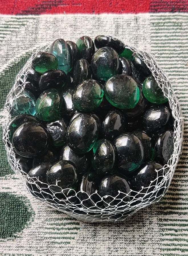 Parakh Dark Green Flat Round Shaded Marbles 300gm - Image 2